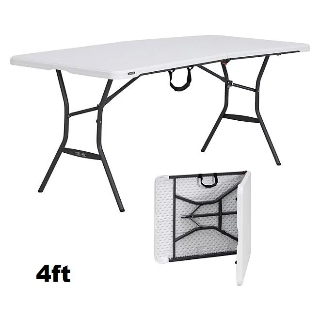 Lifetime Foldable 4ft Rectangle Table